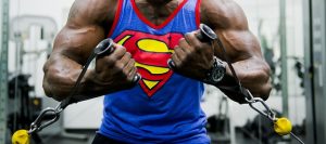 man working out at gym