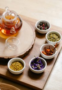 a homemade fat burning drink in a teapot