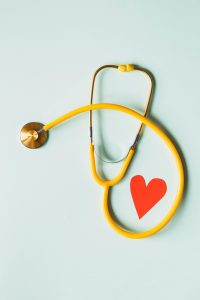 healthy heart and stethoscope
