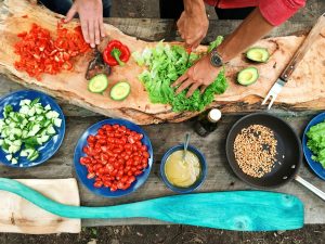 cooking with vegetables